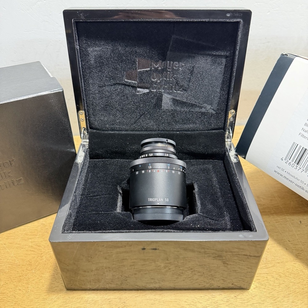 Meyer-Optik Gorlitz Trioplan 50mm f/2.9 Lens Camera Fuji X Mount W/ Box Tested